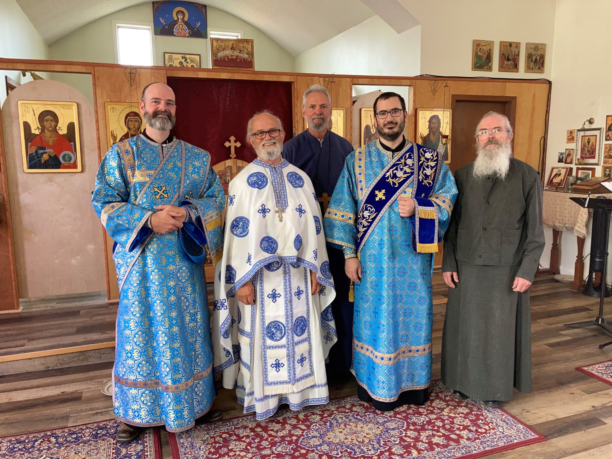 5 Clergy serving at St. Aidan for Dormition